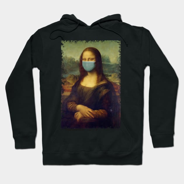 Mona Lisa Mask Coronavirus Hoodie by Scar